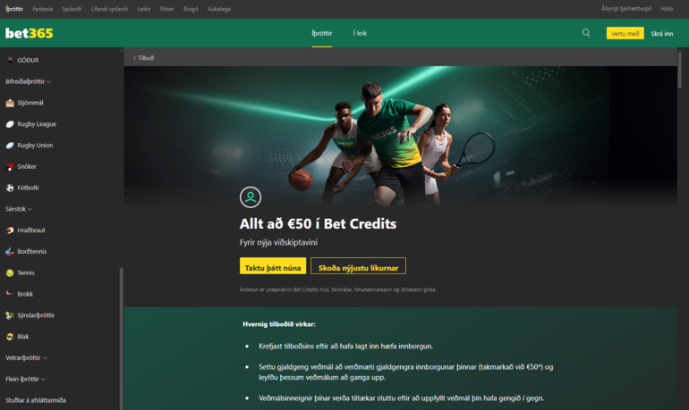 bet365 Iceland Bonus